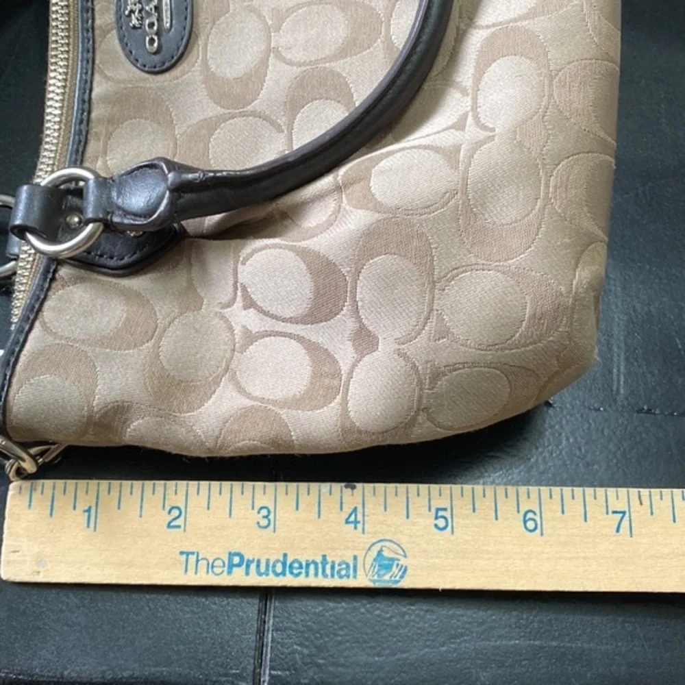 Signature Coach‎ Canvas and Leather Collette Mini Satchel